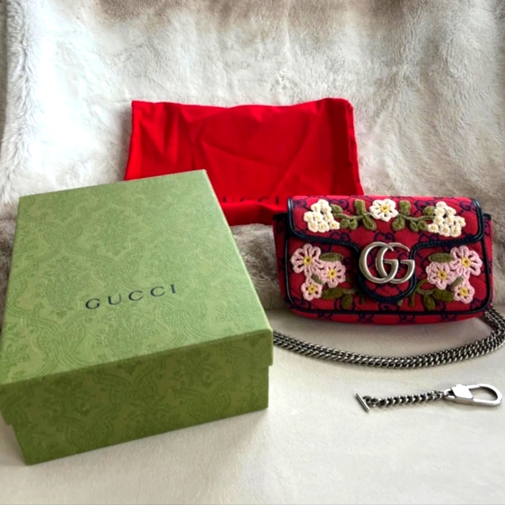 Monogram Multicolor Matelasse Diagonal Floral Emb… - image 4